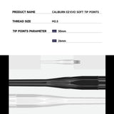 CALIBURN EZ-EVO Dart Soft Tip Points - Conversion Point