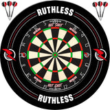 Ruthless Hotshot Home Darts Centre - HDC - inc. Dartboard, Surround and 2 sets of darts