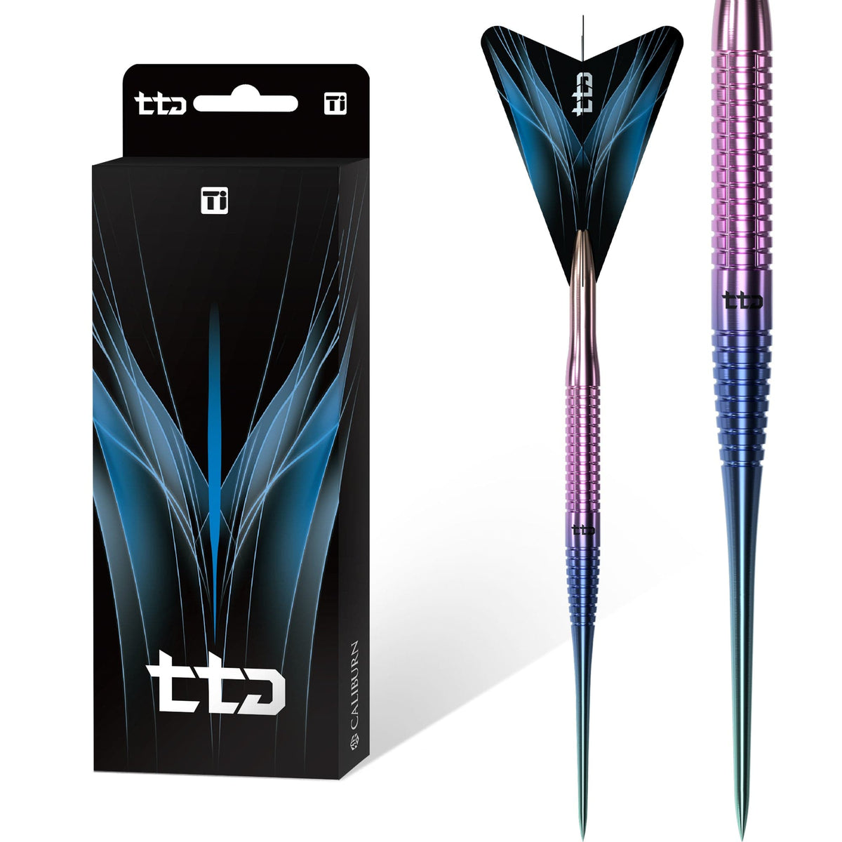 Caliburn TTD Darts - Complete Titanium Dart - T3 - Rainbow 7g