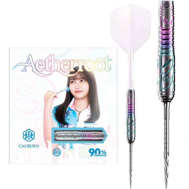Caliburn Players Darts - Steel Tip - 90% Tungsten - Aetherroot 21g
