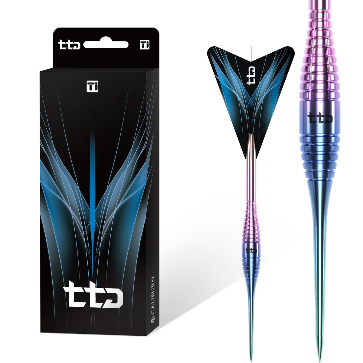 Caliburn TTD Darts - Complete Titanium Dart - T2 - Rainbow 6g