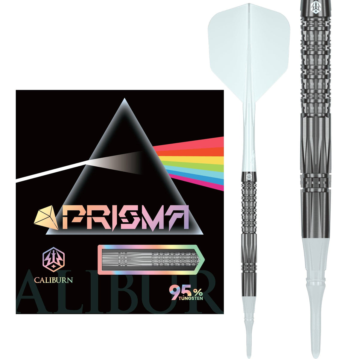 Caliburn Prisma Darts - Soft Tip - 95% Tungsten - P2 20g
