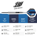 BULL'S Leon Weber Darts - Steel Tip - 90% Tungsten