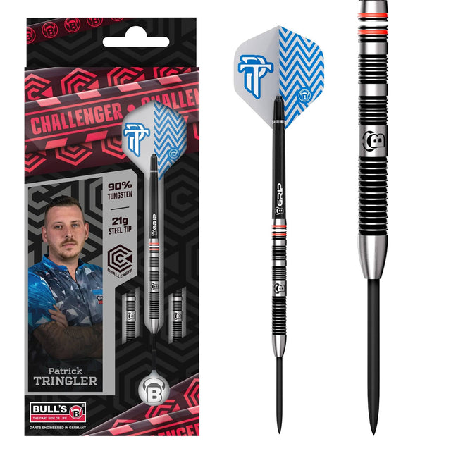 BULL'S Patrick Tringler Darts - Steel Tip - 90% Tungsten 21g