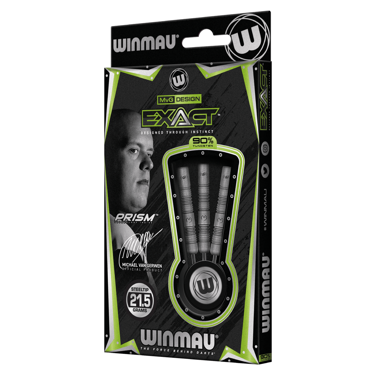 Winmau Michael van Gerwen Darts - Steel Tip - 90% Tungsten - Exact