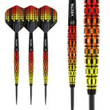 Winmau Firestorm Darts - Steel Tip - 90% Tungsten - Flame 2