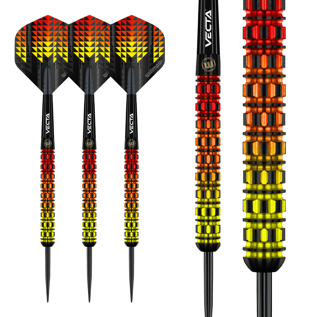 Winmau Firestorm Darts - Steel Tip - 90% Tungsten - Flame 1