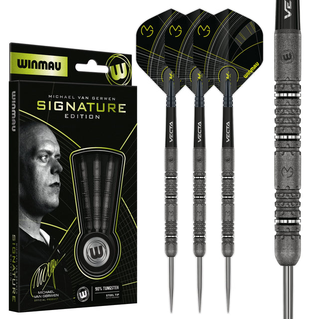 Winmau Michael van Gerwen Darts - Steel Tip - 90% Tungsten - Signature