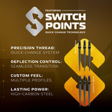Winmau Exion Switch Darts - Steel Tip - 90% Tungsten - Parallel