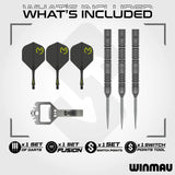Winmau Michael van Gerwen Switch Darts - Steel Tip - 90% Tungsten - Signature