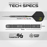 Winmau Michael van Gerwen Switch Darts - Steel Tip - 90% Tungsten - Signature