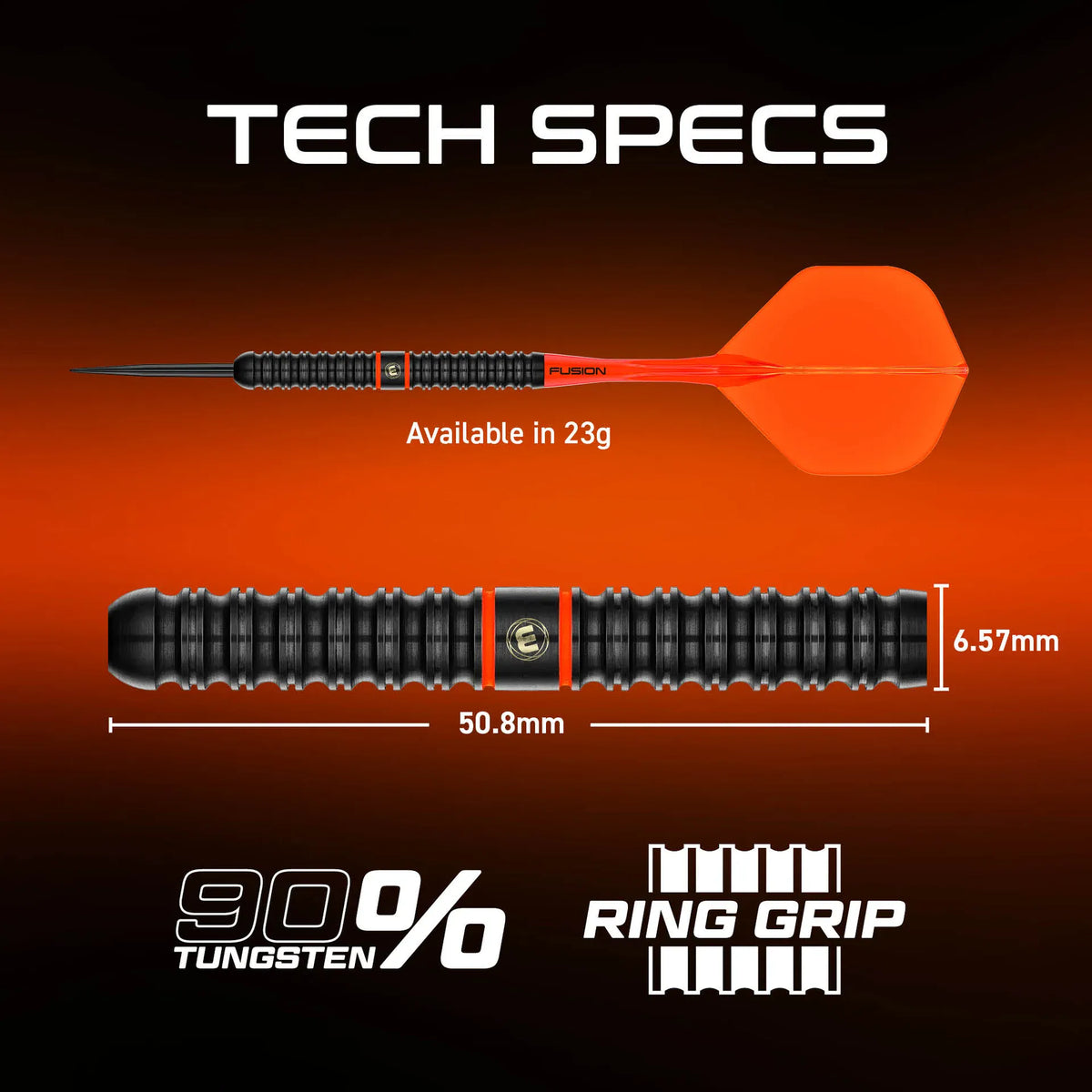 Winmau Emma Paton Darts - Steel Tip - 90% Tungsten - 23g 23g