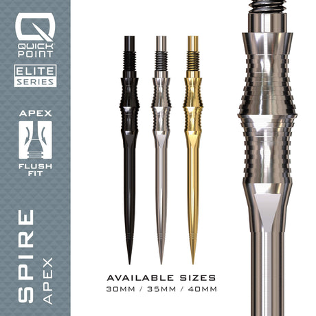Harrows Quick Points - Steel Tip - Apex Spire