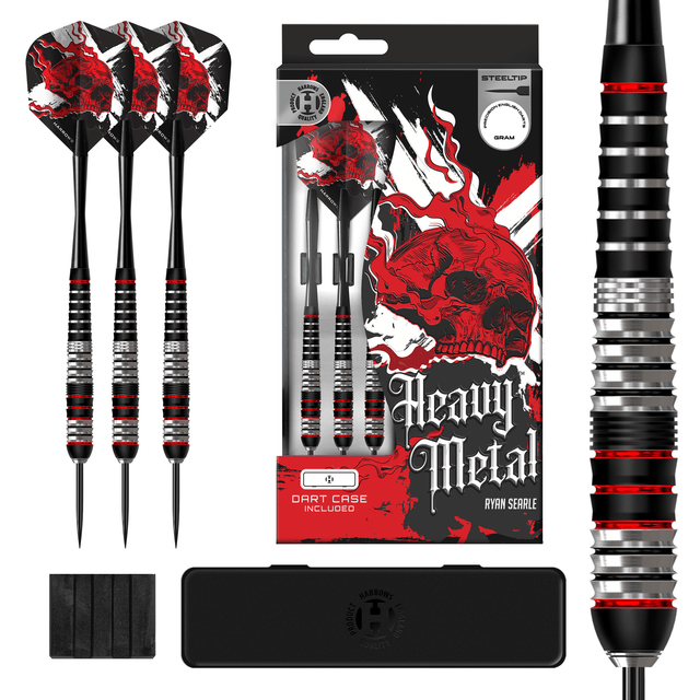 Harrows Ryan Searle Darts - Steel Tip - Brass - Heavy Metal
