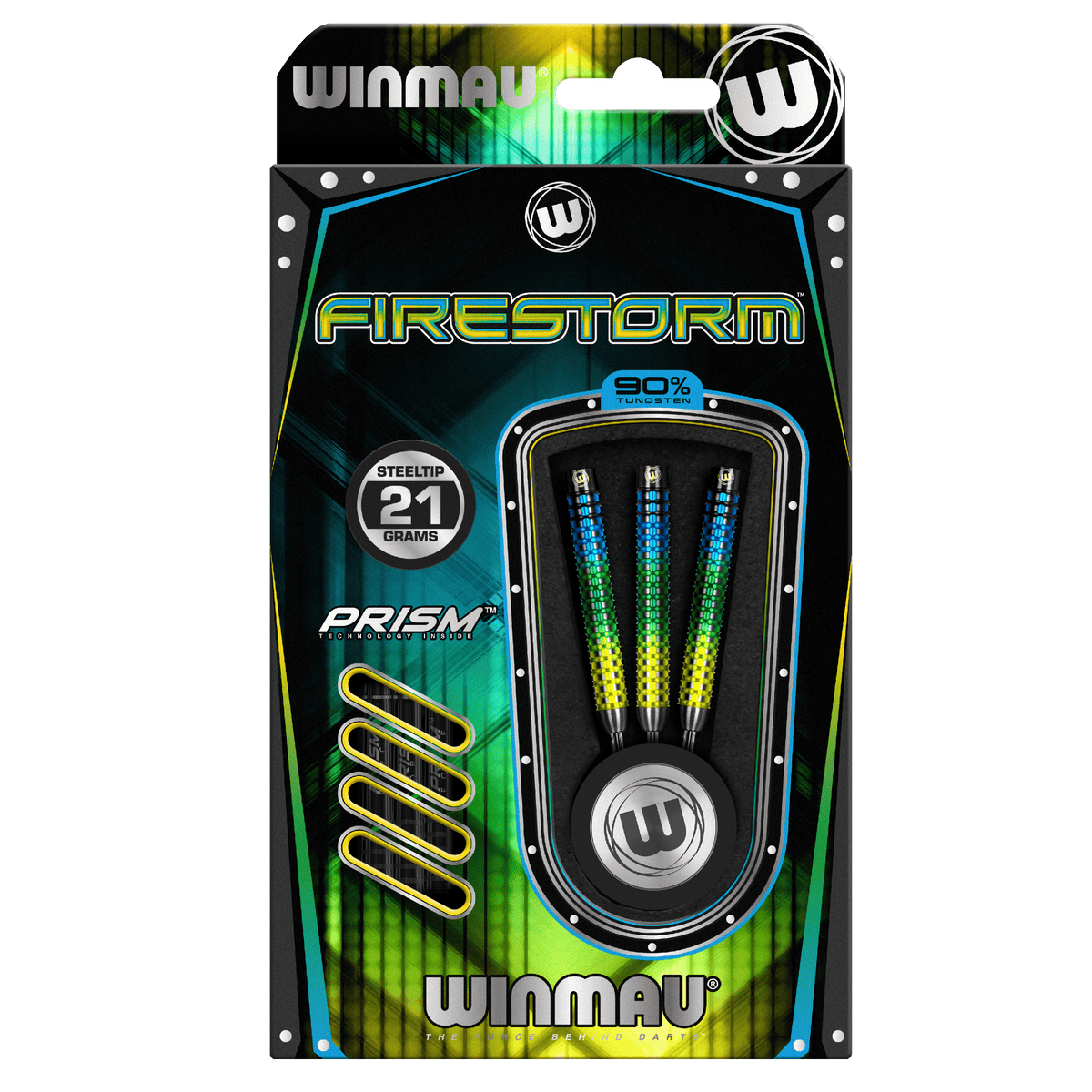 Winmau Firestorm Darts - Steel Tip - 90% Tungsten