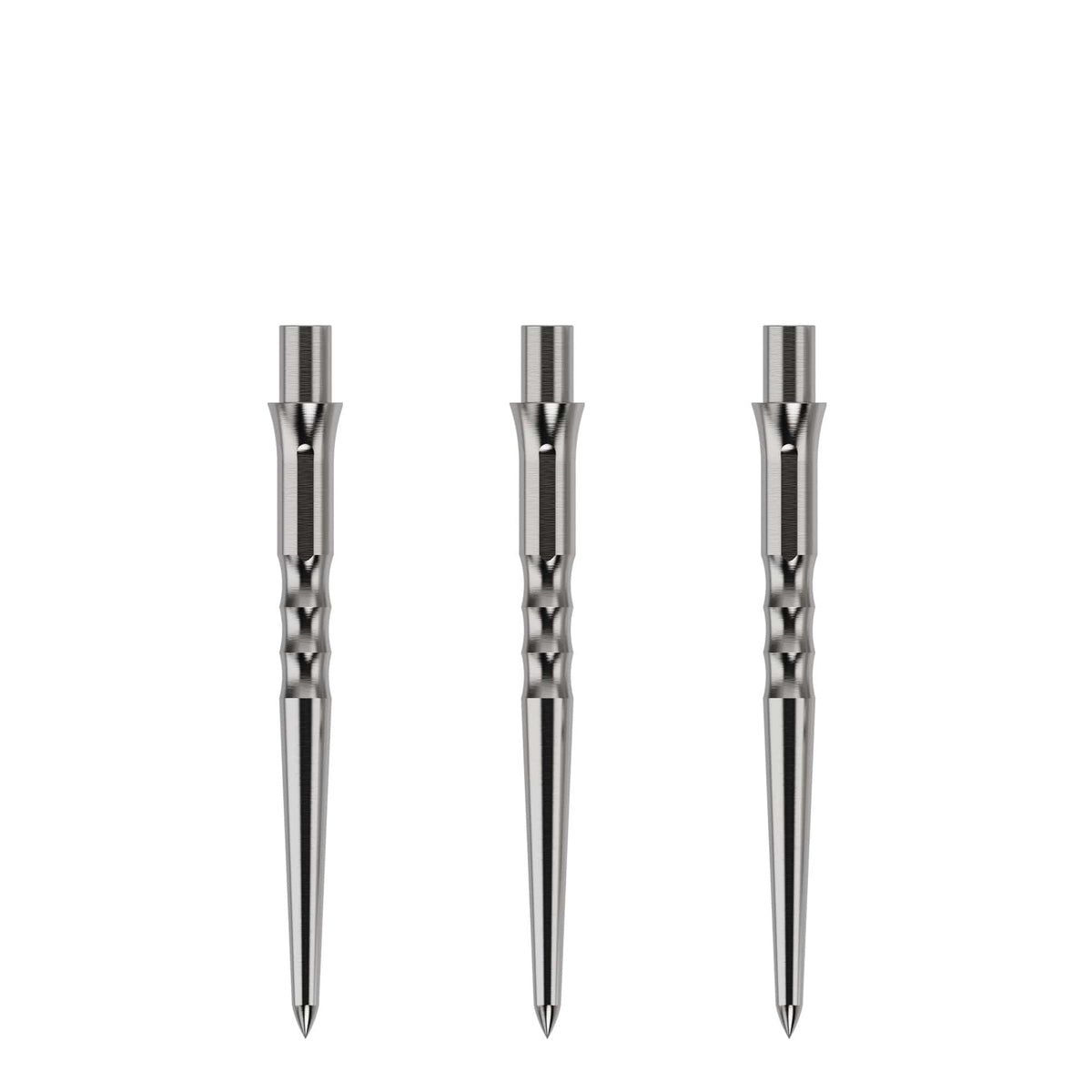 Caliburn Evo Dart Points - Ripple - No Lip - Silver