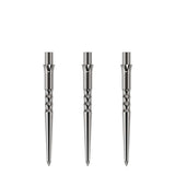 Caliburn Evo Dart Points - Ripple - No Lip - Silver