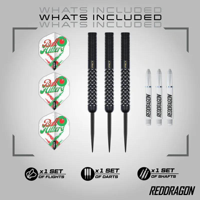 Red Dragon Bullhitters Darts - Steel Tip - 90% Tungsten 23g