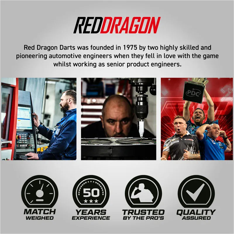 Red Dragon Bullhitters Darts - Steel Tip - 90% Tungsten 23g