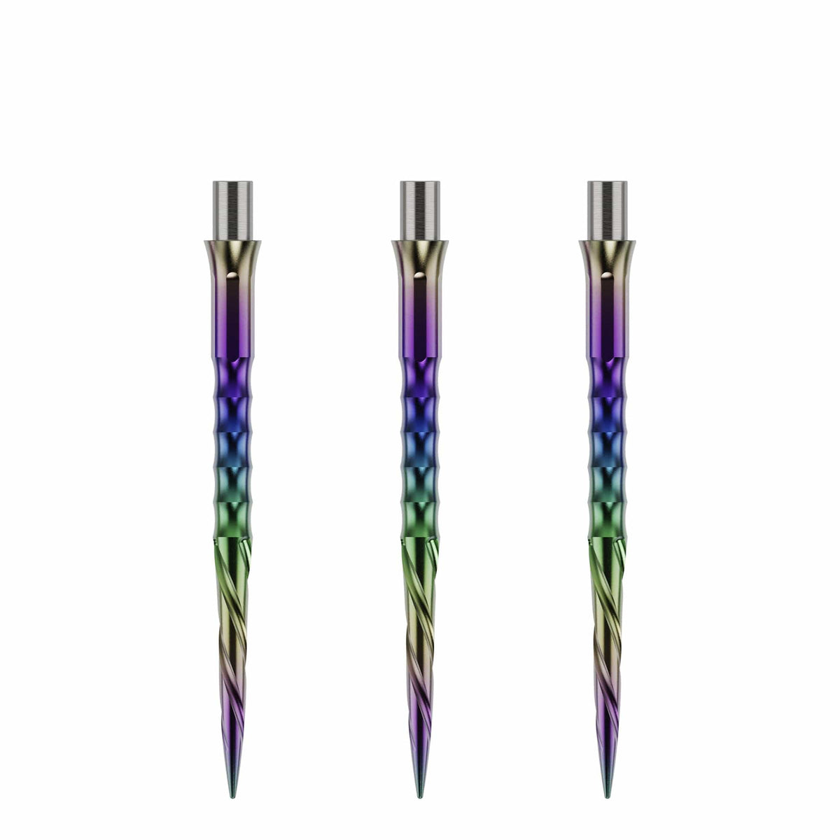 Caliburn Evo Dart Points - Spiro - No Lip - Rainbow
