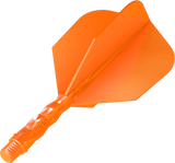 Viper Diamond Core Dart Flights - Moulded Flights & Shaft - Standard - Neon Orange