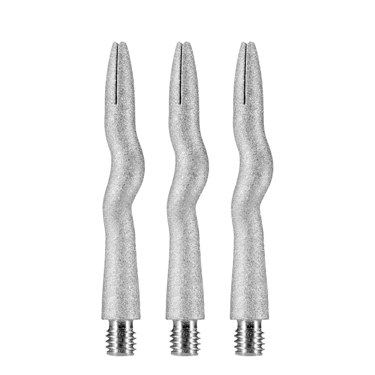 Caliburn Curly Dart Shafts - Aluminium - Sandblasted