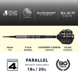 Harrows Dave Chisnall Darts - Soft Tip - 90% Tungsten - Series 4