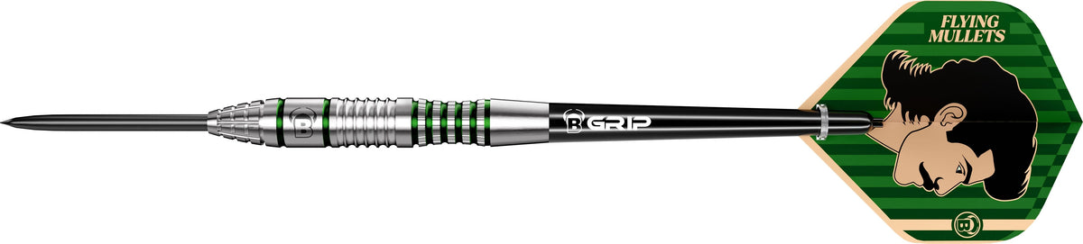 BULL'S Flying Mullet Darts - Steel Tip - 90% Tungsten