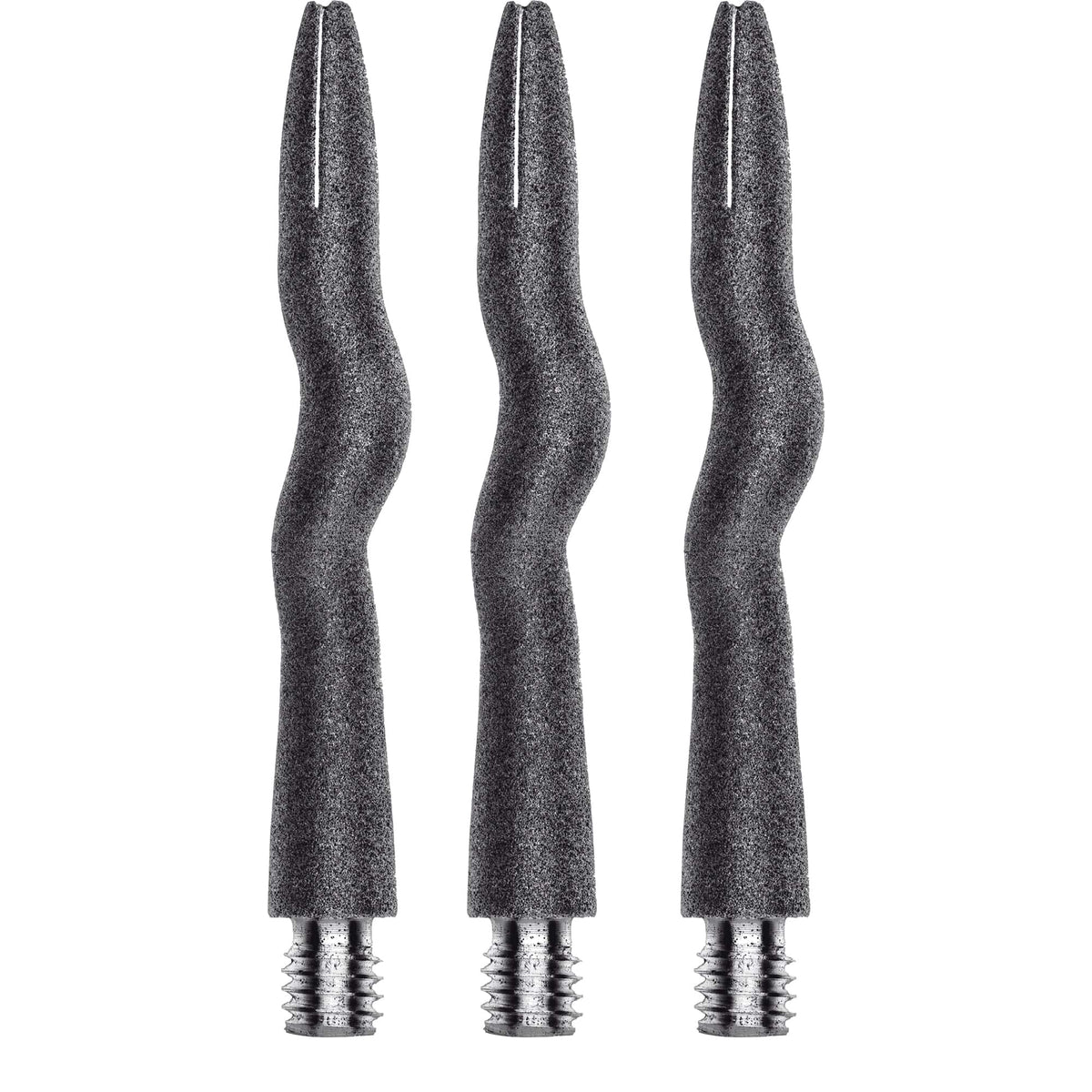 Caliburn Curly Dart Shafts - Aluminium - Sandblasted