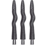 Caliburn Curly Dart Shafts - Aluminium - Sandblasted