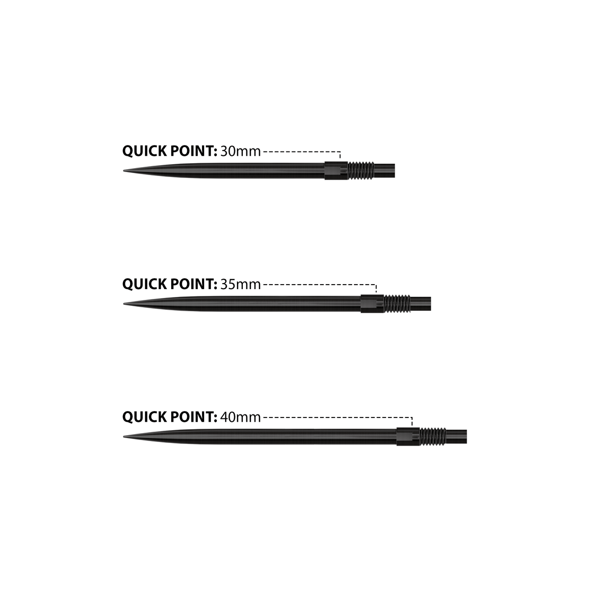 Harrows Quick Dart Points - Screw In