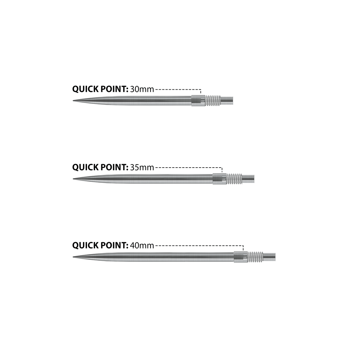 Harrows Quick Dart Points - Screw In