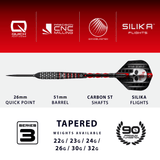 Harrows Ryan Searle Darts - Steel Tip - 90% Tungsten - Series 3
