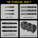 Harrows Dave Chisnall Darts - Soft Tip - 90% Tungsten - Series 4
