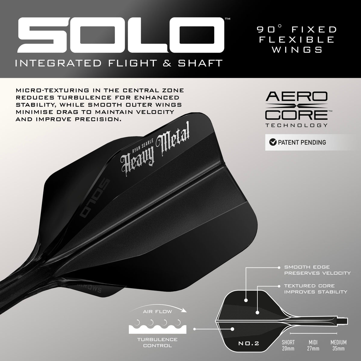 Harrows Ryan Searle Darts - Soft Tip - 90% Tungsten - Geo 20g