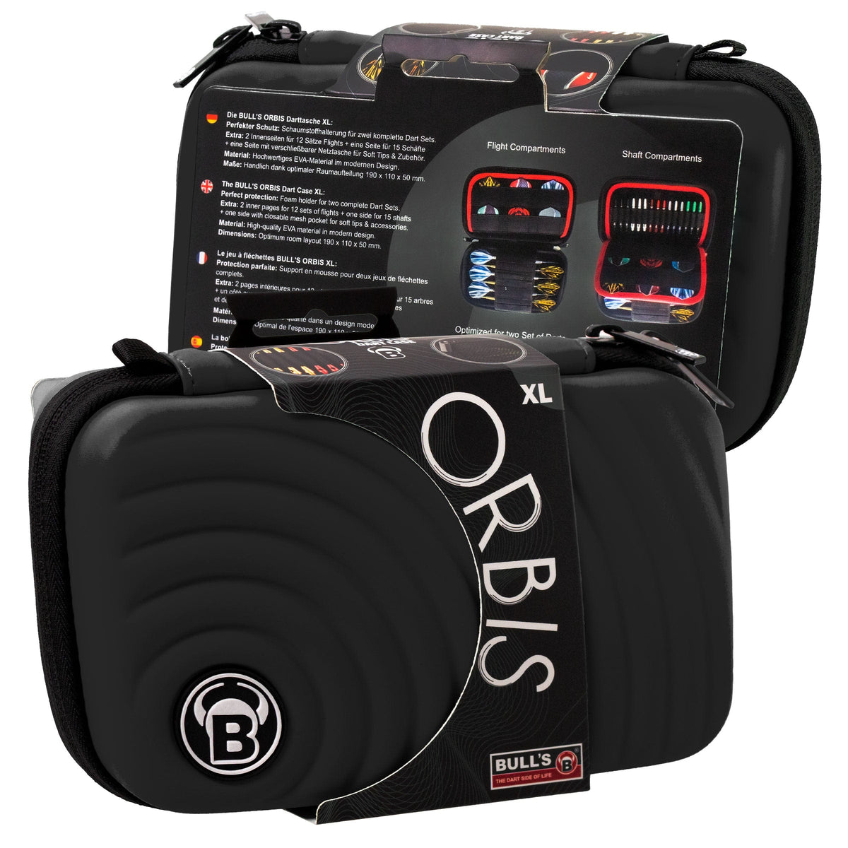 BULL'S Orbis Dart Case - Strong EVA Material - XL - Colours