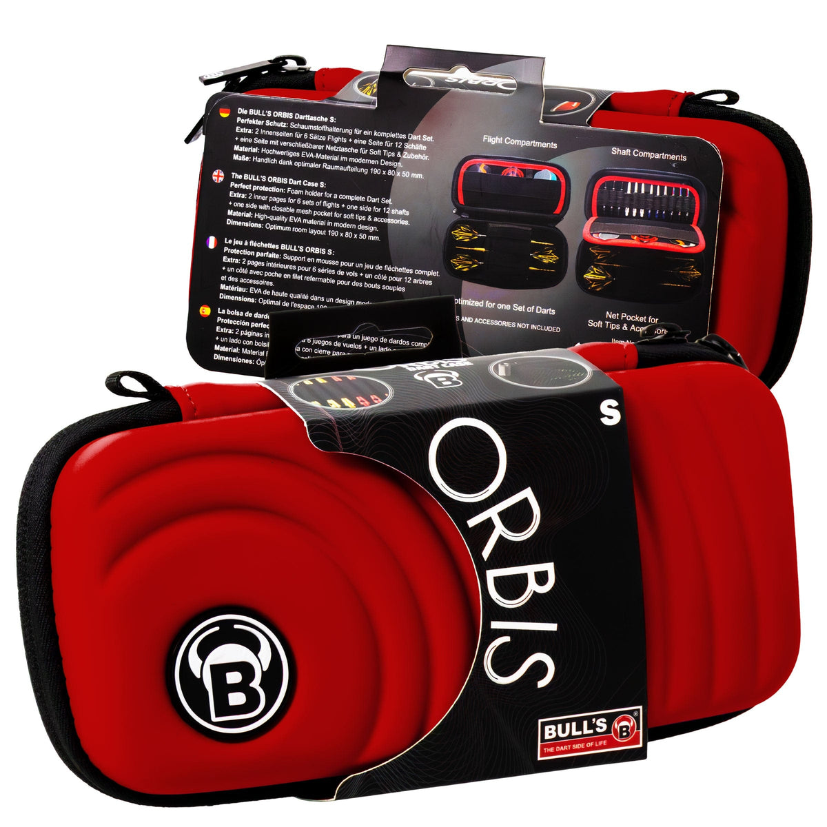 BULL'S Orbis Dart Case - Strong EVA Material - S - Colours