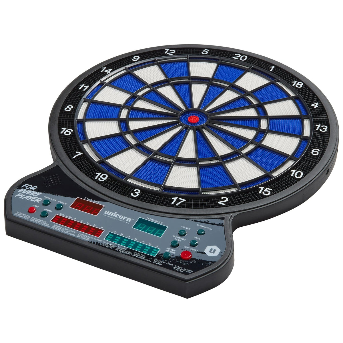Unicorn Electronic Dartboard - Soft Tip Board with LED Display - 2 sets of darts
