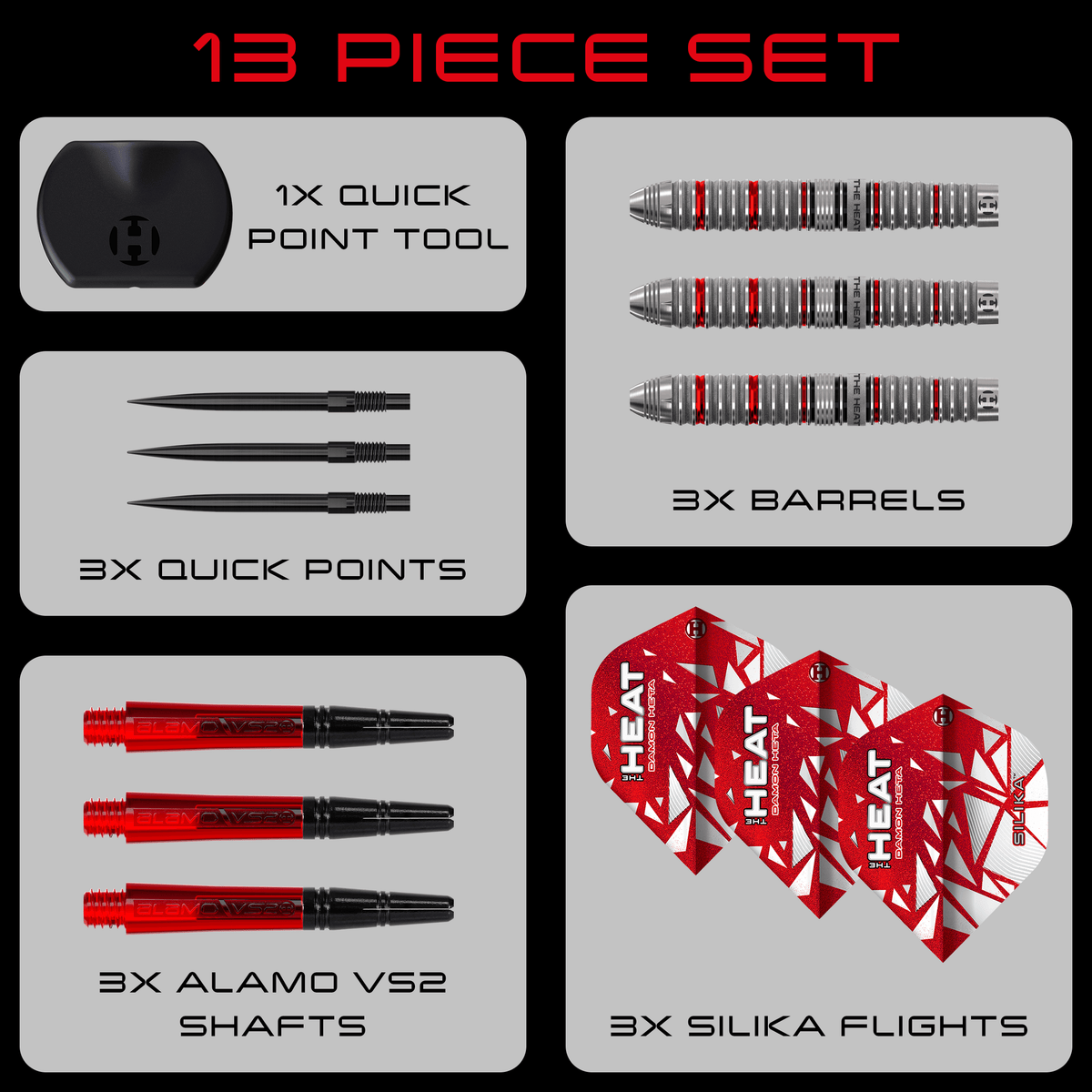 Harrows Damon Heta Darts - Steel Tip - 90% Tungsten - Series 4
