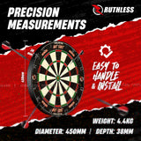 Ruthless Animal Home Darts Centre - Hotshot Dartboard in Cabinet - Cobra