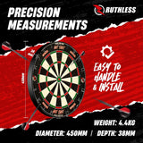 Ruthless Animal Home Darts Centre - Hotshot Dartboard in Cabinet - Dragon