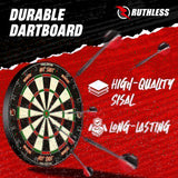 Ruthless Animal Home Darts Centre - Hotshot Dartboard in Cabinet - Dragon