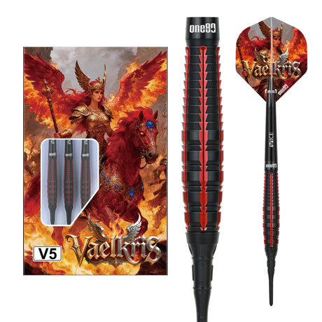 One80 Vaelkris Darts - Soft Tip - 90% Tungsten - V05 20g