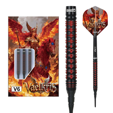 One80 Vaelkris Darts - Soft Tip - 90% Tungsten - V06 20g
