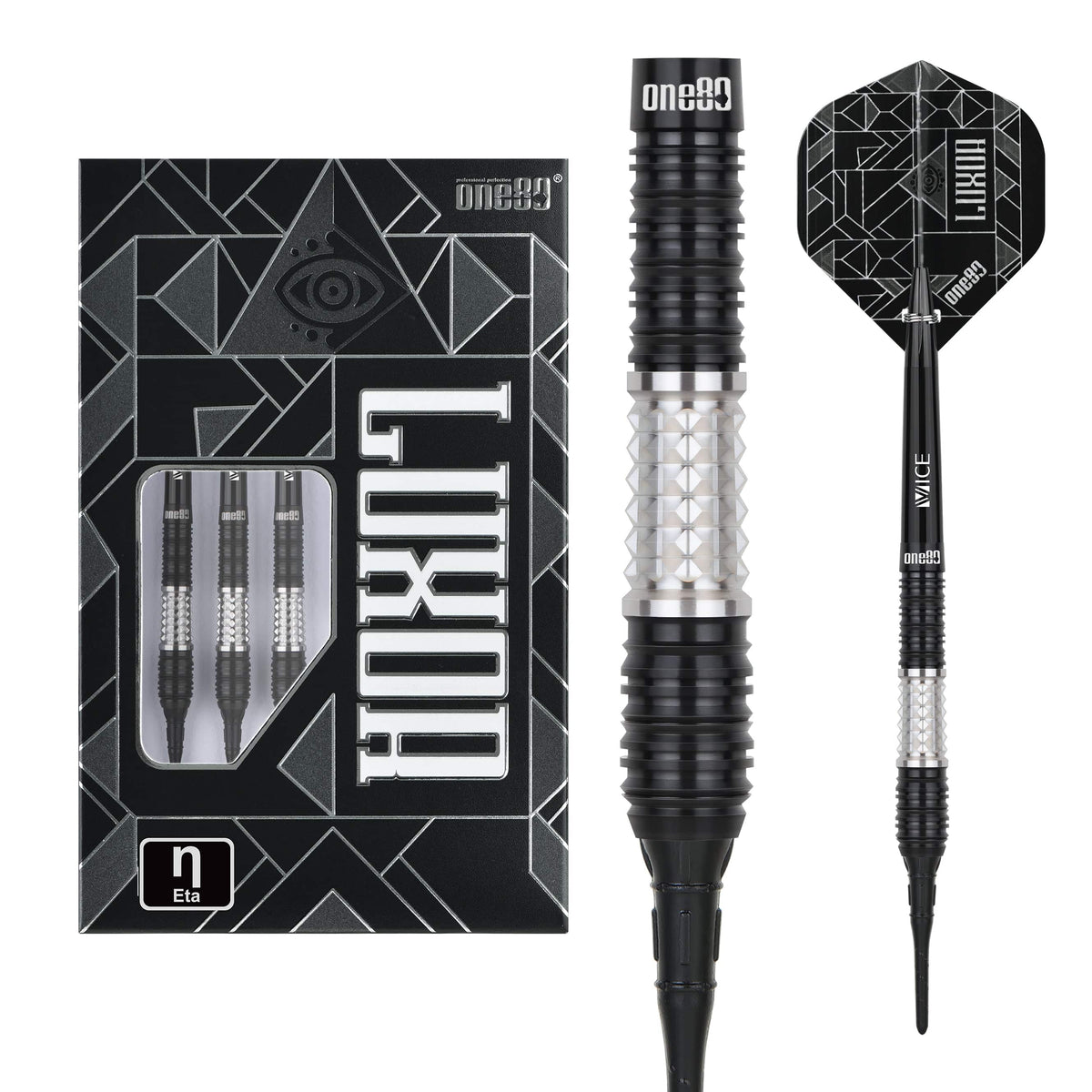 One80 Luxor II Darts - Soft Tip -90% Tungsten - Eta 18g