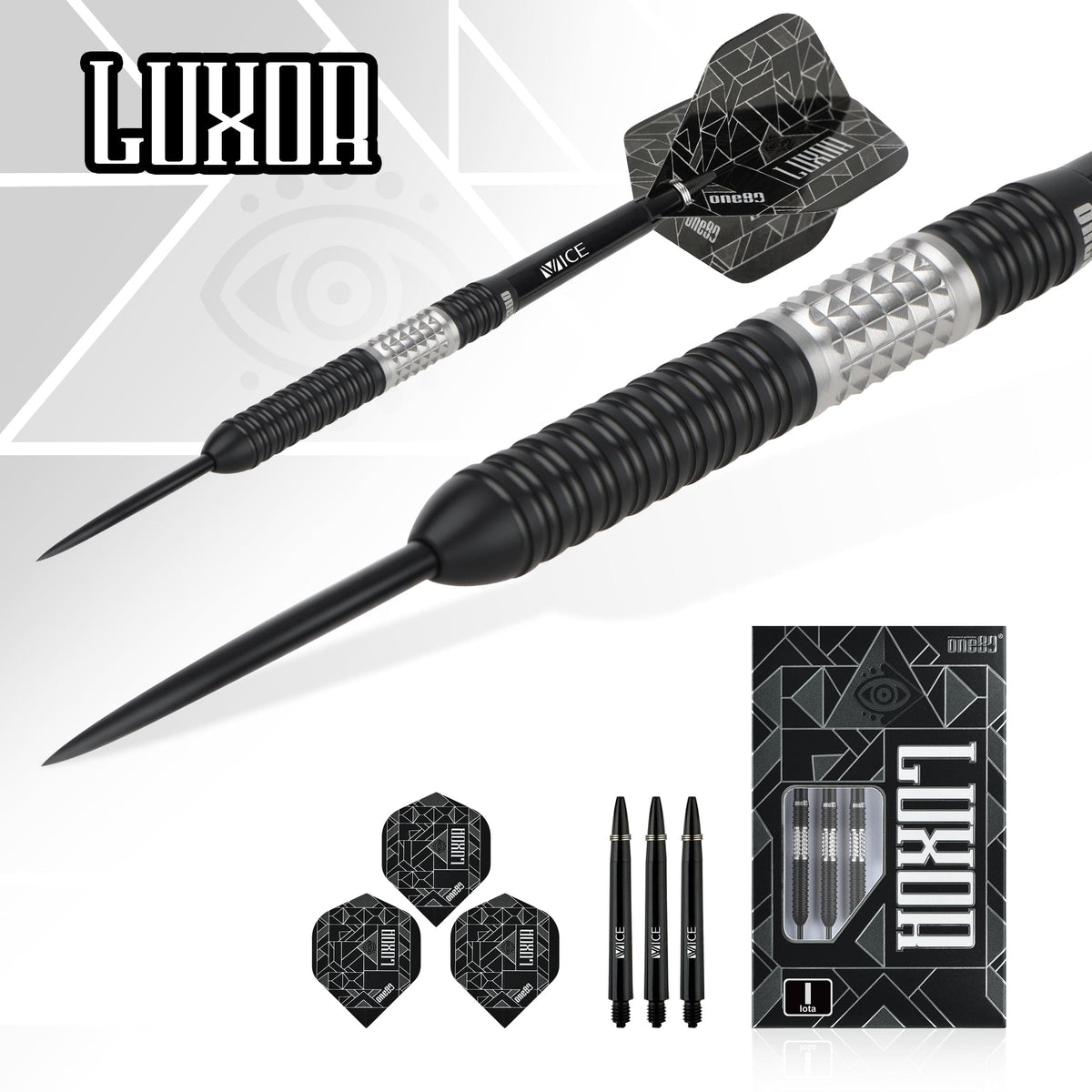 One80 Luxor II Darts - Steel Tip -90% Tungsten - Iota