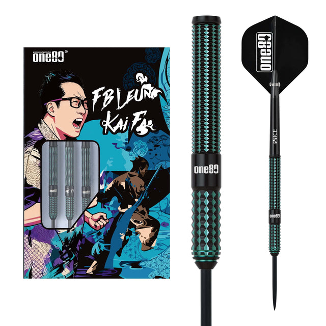 One80 Signature Darts - Steel Tip - 90% Tungsten - FB III - Turquoise 24g