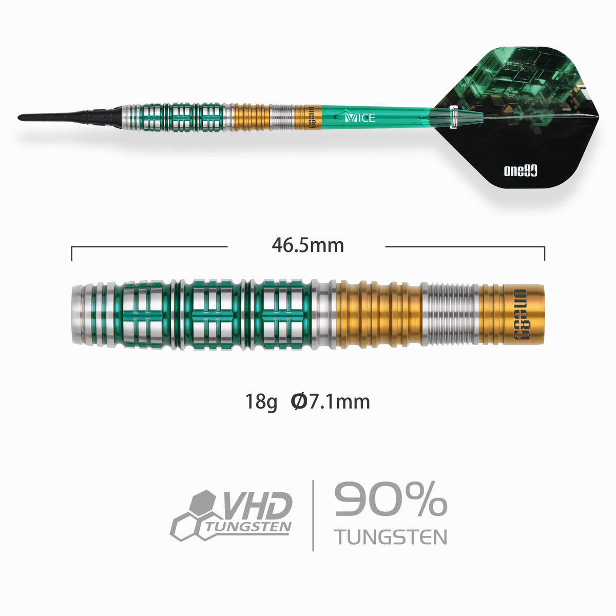 One80 Signature Darts - Soft Tip - 90% Tungsten - Rene Eidams - V4 18g