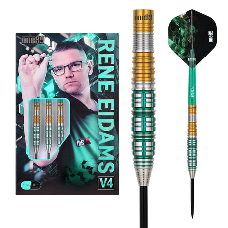 One80 Signature Darts - Steel Tip - 90% Tungsten - Rene Eidams - V4