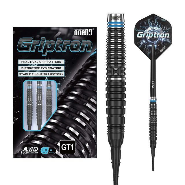 One80 Griptron Darts - Soft Tip - 90% Tungsten - GT1 20g